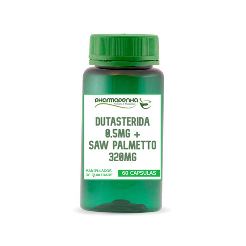 Dutasterida 0,5mg + Saw Palmetto 320mg 60 Cápsulas